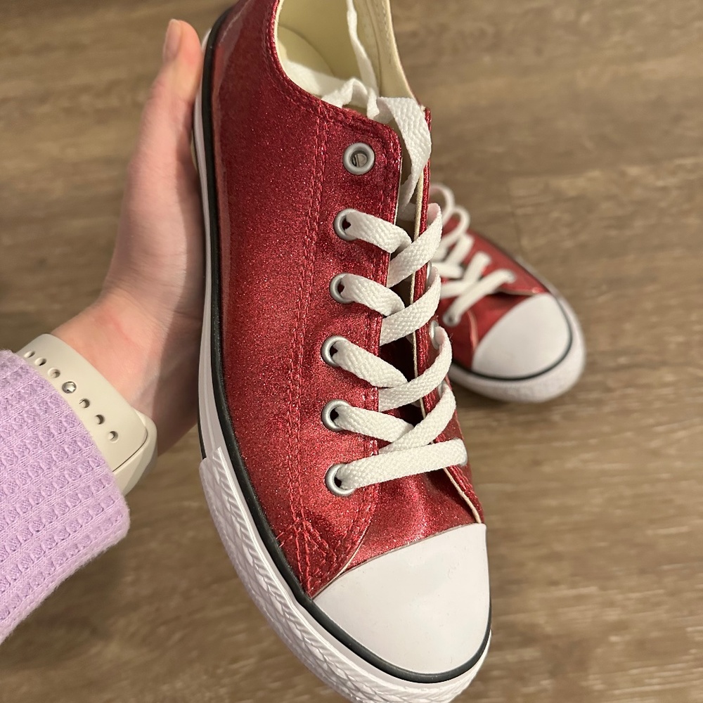 Converse All Star Glitter Red